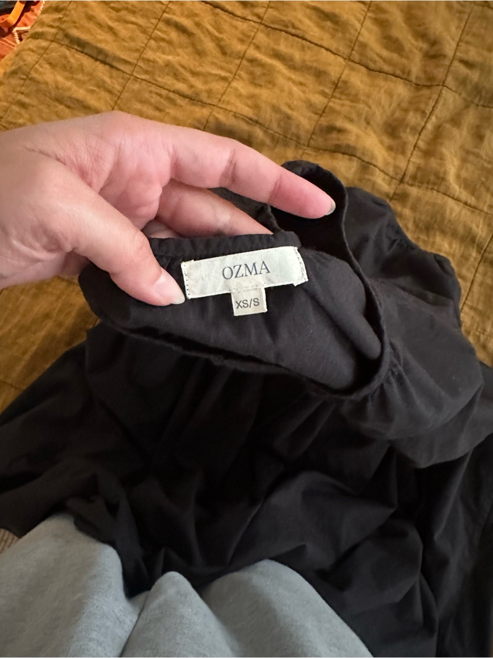 OZMA Ophelia Dress XS/S Soft Black - Picture 3 of 4